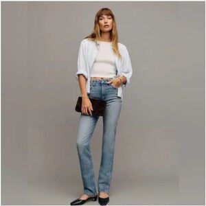 Reformation Jax Stretch Blue Straight-Leg Women’s Jeans